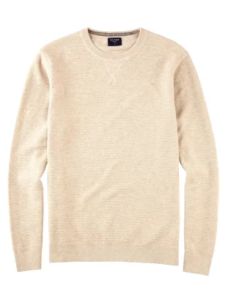 OLYMP - OLYMP Casual Strick hellbeige - Gr. - XXL