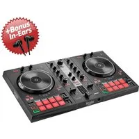 HERCULES DJ Controller Hercules DJ Control Inpulse 300 MK2 + Bonus In-Ear Kopfhörer, (Inklusive DJ-Software), Inklusive DJ-Software