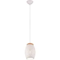 Reality Leuchten LED Pendelleuchte, Dimmfunktion, LED wechselbar, über Lichtschalter in 3 Stufen dimmbar, warmweiß, ausgefallene einflammig hängend für Esstisch-lampe Couchtisch, Ø 15cm