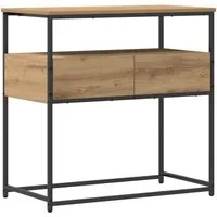 vidaXL Konsolentisch, Konsolentisch Artisan-Eiche 75 x 40 x 75 cm Holzwerkstoff