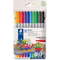 STAEDTLER Filzstift STAEDTLER Doppel-Fasermaler Noris, 10er