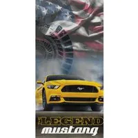 BERONAGE Strandtücher Ford Mustang Legend Badetuch 75x150 cm, 100% Baumwolle (1-St), Frottee in Velours-Qualität