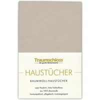 Traumschloss Betttuch Haustuch, 100% Baumwolle, Gummizug: ohne, (1 Stück), aus 100% Baumwolle, ohne Gummizug