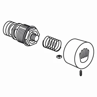 KWC Umstellpatrone ohne Sitz M23x1, mit Griff zu Modell 72, chromeline,531139 531139