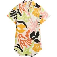 Gant Kurzarmbluse Bluse mit Palmenprint