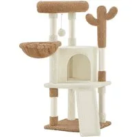 Yaheetech Kratzbaum 106,5 cm (H) Katzenkratzbaum, Stabiler Katzenbaum Kletterbaum Katzenmöbel für kleine/mittlere Katzen