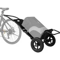FANNOU Fahrradlastenanhänger Klappbar und kompakt, 20 kg Ladegewicht, 140 x 62 x 28 cm, Fahrrad Lastenanhänger & Handwagen, Fahrradanhänger Transportanhänger