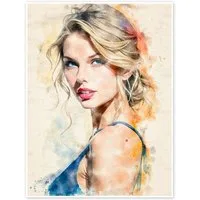 Posterlounge Wandbild Taylor Swift, nobelart, erhältlich als Poster, Leinwandbild, Wandsticker oder Acrylglasbild