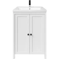 welltime Waschtisch SYLT, Badmöbel inkl. Keramikwaschbecken, Breite 60cm