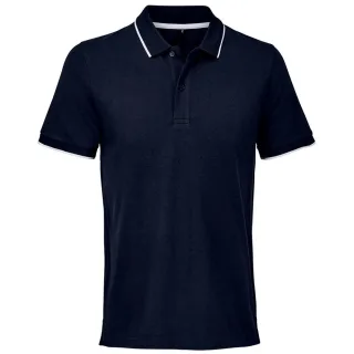 SOLS - "Palermo" Poloshirt für Herren/Damen Unisex (Dunkelblau/Weiß)
