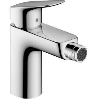 hansgrohe Logis 100 Bidet Armatur 71200000 chrom, Höhe 187 mm, Zugstangen Ablaufgarnitur