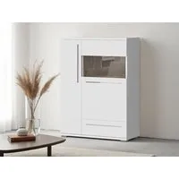 OTTO home Highboard Piano Vitrine (H/B/T): 123/90/40,2cm), UV lackiert, Soft-Close Funktion