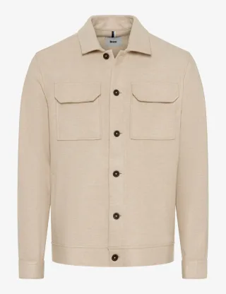 Brax Herren Overshirt Style SANTIAGO oat, hellbeige, Gr. M