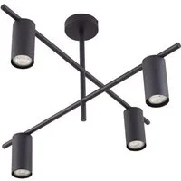 Lindby Deckenleuchten Marilou, Metall, Schwarz IP20, 1 x 10 W LED