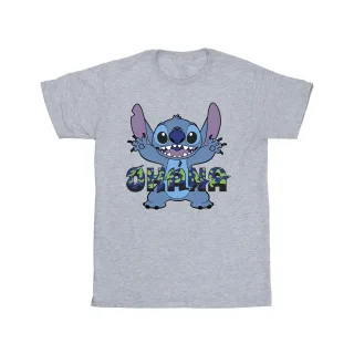 Disney - "Lilo And Stitch Ohana Blue Glitch" T-Shirt für Herren (Grau)
