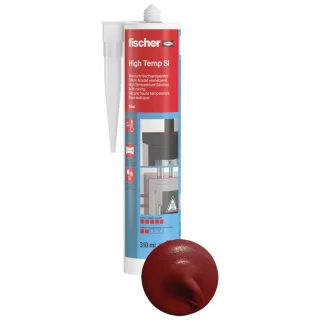 Fischer Hochtemperatursilikon High Temp SI (DHS) rot 310 ml - 053125
