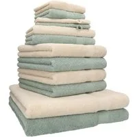 Betz Handtücher Premium Handtuch-Set 12-tlg., 100% Baumwolle (Set, 12-St), Duschtücher,Handtücher, Gästetücher, Seiftücher,Waschhandschuhe