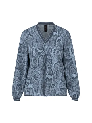 Marc Cain Sports - Bluse mit Animal Print - Gr. - 36