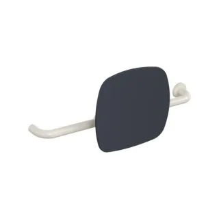 Hewi 801 Rückenstütze 801.51.9262R99 Wandabstand 150mm, Ausführung rechts, Lehne anthrazitgrau, reinweiß