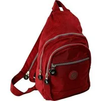 BAG STREET Freizeitrucksack Bag Street Rucksack Crinkle Nylon rot, Damen, Jugend Cityrucksack, Freizeitrucksack Nylon, rot ca 35cm hoch
