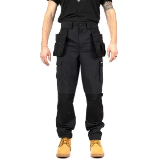 Caterpillar Nexus Holster Stretch Pocket Baumwoll Herren Schwarz Outdoor-Hosen