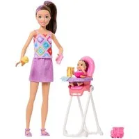Barbie Anziehpuppe Barbie "Skipper Babysitters Inc." Hochstuhl Spielset