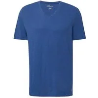 s.Oliver T-Shirt T-Shirt Henley-Ausschnitt, kurzarm, Flammgarn