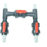 Wacredo Bypass-Set Wärmepumpen Anschluss-Set Ø 50 mm, max. 10 bar, Solarheizung, Pool-Wärmepumpen, Temperaturregulierung