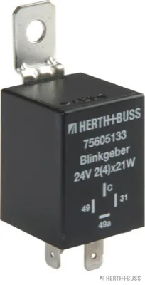 HERTH&BUSS Blinkgeber, 24 V, 4 pins, elektronisch - 75605133