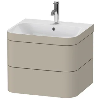 Duravit Happy D.2 Plus c-bonded Set wandhängend Taupe Seidenmatt 575x490x480 mm - HP4635O6060 HP4635O6060