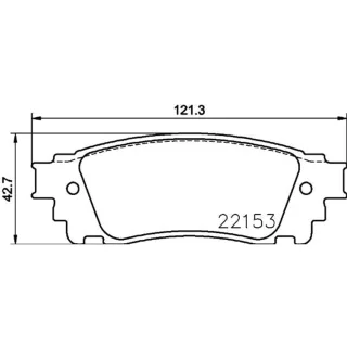 Hella Bremsbel?ge hinten Lexus Nx Toyota Alphard 3,5