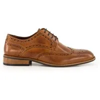 Prime Shoes Prime Shoes PEDRO Herren Budapester Glattleder Crust-Tan Schnürschuh