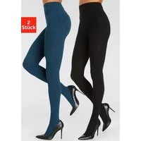 LASCANA Strickstrumpfhose (2 St) mit Zopfmuster