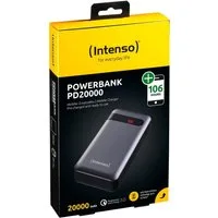 Intenso Powerbank mobile Ladestation PD 20000 mAh Typ C 2x USB OUT schwarz Powerbank