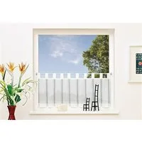 Gerster Scheibengardine Silvana (1 St), Schlaufen, halbtransparent, HxB: 50x150
