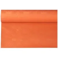 PAPSTAR Tischdecke Papiertischtuch mit Damastprägung 6 m x 1,2 m nektarine