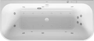 Duravit Happy D.2 Plus Whirlwanne Weiß / Graphit Supermatt 1800x800 mm - 760451800CE1000 760451800CE1000