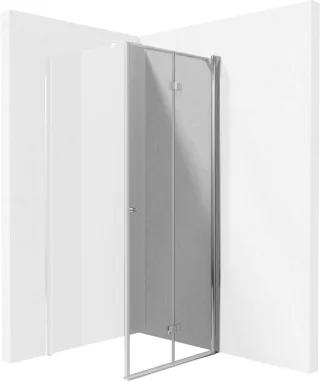Neuesbad Dusche DOOR, ONE Teil, Weissglas transparent mit Abdeckung, CHROM, 70CM NB1DEKTSX047P1