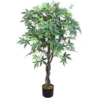 Kunstbaum Ahorn Ahornbaum Kunstbaum Künstliche Pflanze mit Echtholz 120 cm Ahornbaum, Decovego, Höhe 120 cm