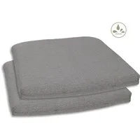 GO-DE Sitzkissen Selina, 2er Set, 40x5x45 cm, wasserabweisend