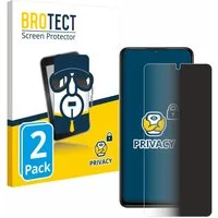 BROTECT Displayschutzfolie Sichtschutzfolie für Xiaomi Redmi Note 11 Pro 5G, 2 Stück, Anti-Spy Privacy Sichtschutz Blickschutzfolie Blaulicht-Schutz