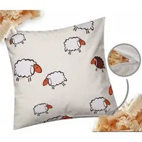 Heubergshop Zirbenkissen, 1-tlg., 40x40cm Gefüllt mit Zirben Zirbenspäne Schafe Kinder (Zirbe-99/3)