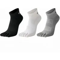 FOUORTUNATE-BEE Zehensocken 3 Paar Zehensocken Kurzsocken Atmungsaktiv Sport Kurzsocken Damen Sportliche Zehensocken für Damen Größe 35–40 Yoga Laufen Freizeit