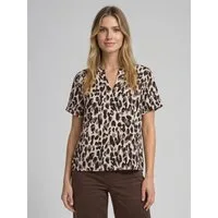 TOM TAILOR Kurzarmbluse Blusen & Shirts Loose Fit Bluse mit V-Ausschnitt