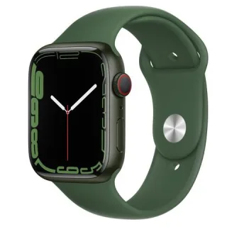 Apple Watch Series 7 45mm GPS Sportarmband klee Aluminiumgehäuse grün