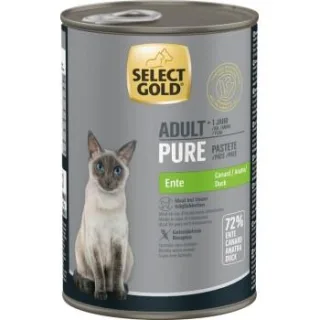 SELECT GOLD Pure Adult Paté Ente 24x400 g