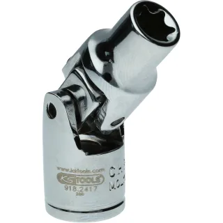KS Tools 1/4" Torx-E-Stecknuss mit Gelenk - 918.2417