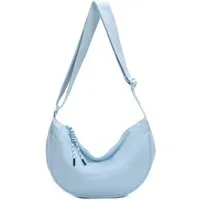 ITALYSHOP24 Schultertasche Damen Tasche MOON Bodybag Brusttasche CrossBody UNISEX Nylon, HERREN Hobo Bag Runde Umhängetasche Hüfttasche Crossover Reise modern