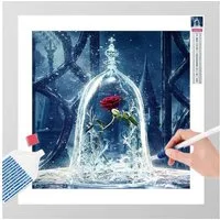 GOLDEN Kreativset GOLDEN Diamond Painting zubehör bilder Weihnachten (Rose und Wasser)