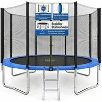 kehot Gartentrampolin Outdoor Kindertrampolin mit Sicherheitsnetz und hoher Stabilität, Ø 305 cm, Belastbar bis 150 kg für Spiel, Bewegung und Familienzeit